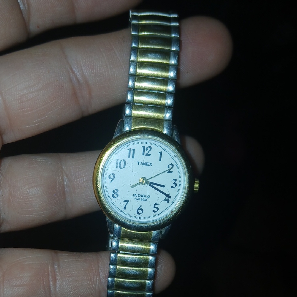 Timex Two-Tone Gold and Silver Watch